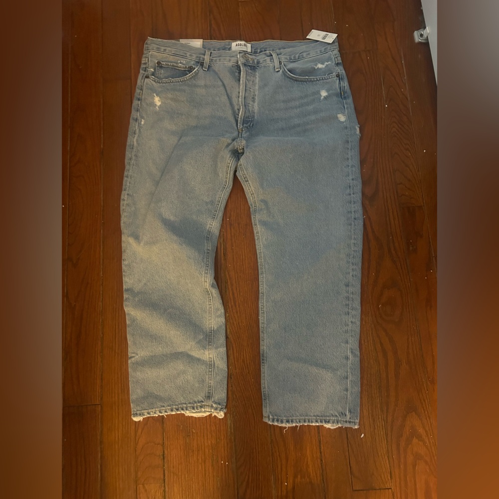 Agolde Parker Light Blue Easy Straight Jeans